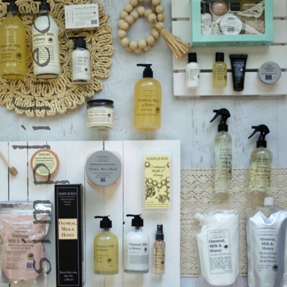 SIMPLIFIED Oatmeal, Milk & Honey 5-Piece Sampler Set - Picture 2 of 12